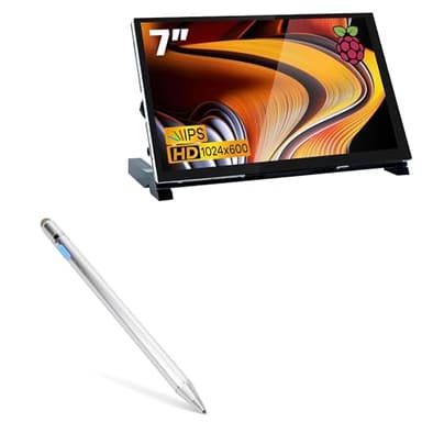 BoxWave Stylus Pen Compatible with Hosyond IPS LCD Touch Screen Display (7 in) - AccuPoint Active Stylus, Electronic Stylus with Ultra Fine Tip - Metallic Silver