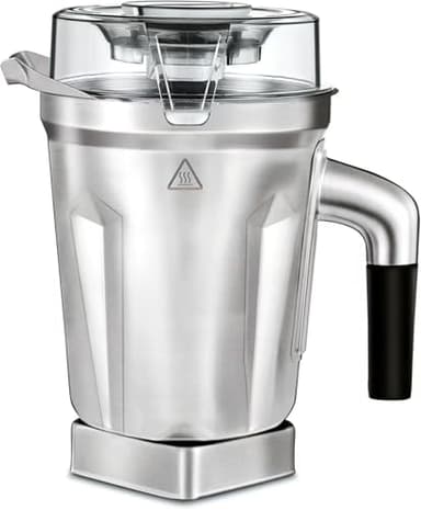 64-Ounce Stainless Steel Blending Container, Compatible with Full-Size Vitamix 5200 5000 6300 Vm0103 Vm0197 E310 A2500 BPA-Free Replacement for vitamix blender pitcher