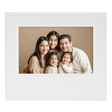 Kihajo Photo Frames, Personalized 30S Voice Recordable Picture Frame, Sympathy Gift, White 7.5 x 6.3Frame, Tabletop picture frames& Wall Mount Recordable Gifts