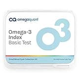 OmegaQuant Omega-3 Index Basic - The Original Omega-3 Blood Test Kit with one Drop of Blood Home Kit, Includes Blood Collection Kit | 1 Omega-3 Test Kit