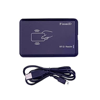 RFID Reader 125KHz - Reads Proximity Cards & EM4100 ID Card - USB Reader Emulates Keyboard for Linux, Android, Win, iOS