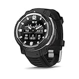 Garmin Instinct Crossover, Rugged Hybrid Smartwatch, Analog Hands and Digital Display, Black