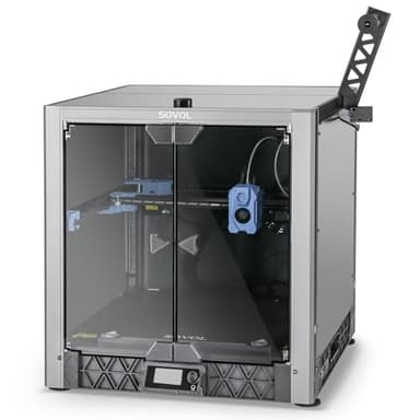 Sovol SV08 3D Printer and Sovol SV08 Metal and Tempered Glass Open Enclosure with Drag Chain & Filter Fan