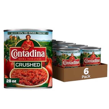 Contadina Crushed Tomatoes, 28 oz (Pack of 6 Cans)