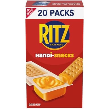 Handi-Snacks RITZ Crackers 'N Cheesy Dip Snack Packs, 20 Snack Packs