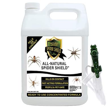 Spider Killer & Repellent Spray - Powerful Peppermint Formulation Kills & Repels All Types of Spiders and Works Better Than Ultrasonic Gimmicks - 128 fl oz Gallon Ready to Use