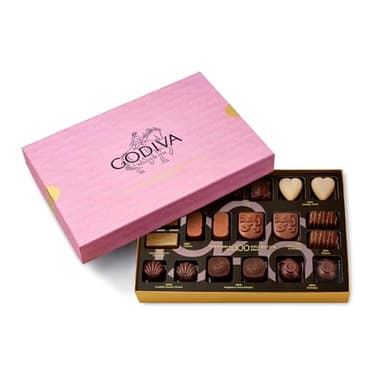 Godiva Centennial Collection Chocolate Gift Box, Limited Edition Belgian Dark & Milk Chocolates Assortment, 100th Anniversary Vintage Design, Kosher, 20 Pc