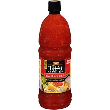 Thai Kitchen Sweet Red Chili Sauce, 33.82 oz - One 33.82 Ounce Jar of Sweet Chili Sauce, Perfect on Seafood, Wings, Vegetables, Pizza and More
