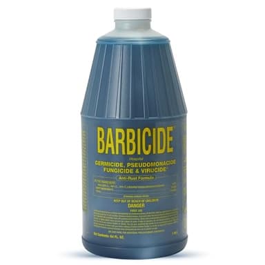 BARBICIDE Half Gallon Disinfectant Concentrate | EPA-Registered, Hospital-Grade Germicide for Salons & Barbershops | Anti-Rust Solution for Shears, Combs & Professional Tools | EPA-Registered
