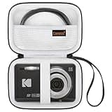 Canboc Hard Case for Kodak PIXPRO Friendly Zoom FZ55 / FZ45 / FZ53 16MP Digital Camera, Mesh Pocket fits SD Card, USB Charging Adapter, USB Cable, Black