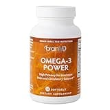 BRAINMD Dr Amen Omega-3 Power - 60 Capsules - Joint & Immune Support Supplement - Contains DHA & EPA - Gluten Free - 30 Servings