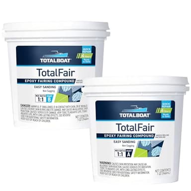 TotalBoat TotalFair Marine Epoxy Fairing Compound for Fiberglass, Wood, Aluminum and Steel (2 Quart Kit)