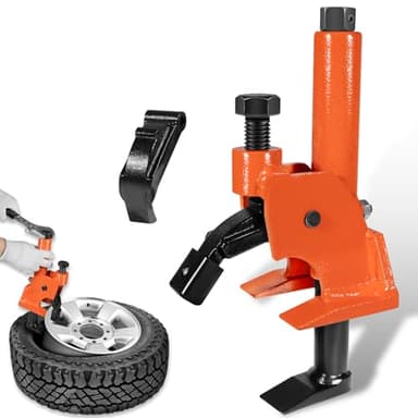 LAIKOU Upgraded Manual Tire Bead Breaker with Rubber Pad Fits 38"- 42" Tires for ATVs UTVs Tractors Trucks Cars Bus, Heavy Duty Bead Breaking Easy Operated Tire Repair Removal Changer Portable Tool
