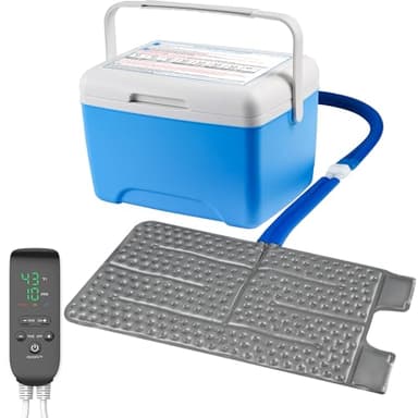 Ice Machine for Knee After Surgery—Full Coverage XL PAD, Cold Therapy Machine for Knee Recovery with Programmable Timer & Compression, Reduce Post-Op Swelling & Pain, ACL/Sports Injuries, Cryotherapy