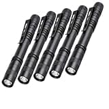 Tileon Pen Flashlight,5PCS Led Pen Light Flashlights with Clip,500 Lumen Mini Pocket Flashlight Small Penlight Inspection Flashlight