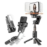 Gimbal Stabilizer for Smartphone,KOSCHEAL 2-Axis Auto Face Tracking Selfie Stick for iPhone,360°Rotation with Remote for Android and iPhone,Ideal for Vlogging,YouTube,TikTok Video Recording