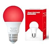 Red Light Sleep Bulb, A19 E26 Base, 670nm Wavelength, Melatonin Support, Sleep Aid