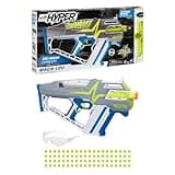 Nerf Hyper Mach-100 Fully Motorized Blaster, 80 Hyper Rounds, Eyewear, Up to 110 FPS Velocity, Easy Reload, Holds Up to 100 Rounds