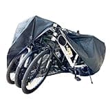 Bike Covers for 2 or 3 Bikes, [2024 Upgraded] 2XL Large Outdoor Waterproof Bicycle Covers with Lock Hole for Mountain Road Electric Bicycle Bikes
