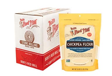 Bob's Red Mill Chickpea Flour, 16oz (Pack of 4) - Non GMO, Vegan, Keto Friendly Friendly, Kosher