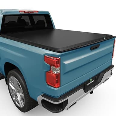 AUTOSAVER88 Soft Quad-fold Truck Bed Tonneau Cover Fit for 2007-2026 Chevy Silverado/GMC Sierra 1500 New Body 5.8 ft Bed