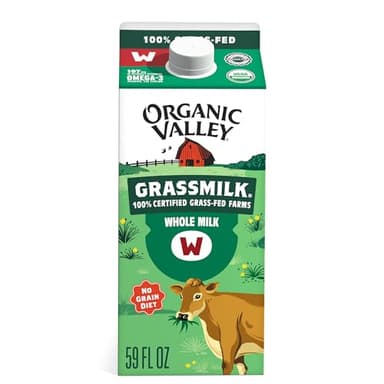 Organic Valley Grassmilk Organic Grass Fed Whole Milk, 59 oz