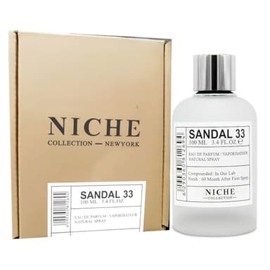 Maison d'Orient SANDAL 33 Niche Collection New York 100 ML (3.4 oz) EDP for Men and Women – Woody Oriental Perfume with Sandalwood, Violet, and Leather – Long-Lasting Unisex Fragrance