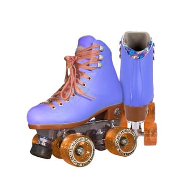 Moxi Beach Bunny Roller Skates for Women - Colorful, Precision-Fit Skate with High-Rebound Wheels, Moisture-Wicking Lining & Padding, Roller Skates, Periwinkle Sunset - 9
