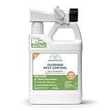 Wondercide - Outdoor Pest Control Spray with Natural Essential Oils - Mosquito, Ant, Insect Repellent, Treatment, Killer - Safe Around Pets Kids 32 oz