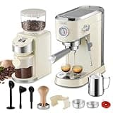 Gevi Espresso Machine 20 Bar with Grinder, Professional Espresso Maker with 35 Precise Grind Settings Burr Coffee Grinders Combos, Super-Automatic Espresso Machines, Gift for Coffee Lover