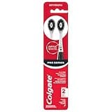Colgate Optic White Pro Series Whitening Charcoal Toothbrush for Stain Removal, Soft Bristles, 2 Pack