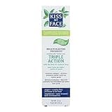 Kiss My Face Triple Action Herbal Mint Gel Toothpaste, SLS And Fluoride Free, Removes Plaque, Prevents Tartar, And Whitens Teeth, With Added Tea Tree Oil, No Artificial Colors Or Flavors, 4.5 oz