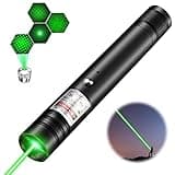 Flashlight with Green Laser Pointer, Rechargeable Laser Pointer High Power for TV/LED/LCD Screens, Outdoor Uses, Adventure, Professional Business Gifts