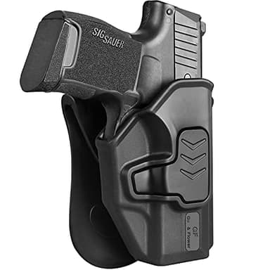 P365 Holster, OWB Paddle Holster for Sig Sauer Sig P365, P365 SAS, P365X, P365.380 ACP, Index Finger Release, 360° Adjustable Paddle, Outside Waistband Carry, Right Hand, Not Fit XL/XMacro