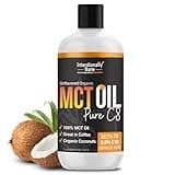 Intentionally Bare Pure C8 MCT Oil Organic - Brain Octane C8 MCT Oil for Keto Paleo & Vegan Diet - Unflavored MCT Oil C8 for Bulletproof Coffee Shakes & Salads - 100% Pure MCT Oil 32 oz