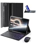 TUNKARMOR Case Keyboard for Samsung Galaxy Tab A9 Plus / A9+ 11inch 2023 - Mouse and Detachable Magnetic Keyboard, Slim Case with S Pen Holder, Auto Sleep/Wake (Black)