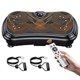 PUREROYI Vibration Plate Exercise Machine Weight Loss, Full Body Vibration Plate for Lymphatic Drainage, 180 Adjustable Speeds Vibrating Plate 400 Lbs Capacity