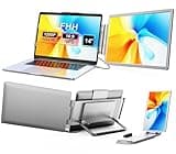 FHH Laptop Screen Extender, 14" FHD 1200P Dual Portable Monitor for Laptop- Travel Laptop Monitor Extender for 13-16.5" Type-C/HDMI/USB-A Plug & Play for Wins/Mac/Android/PS5