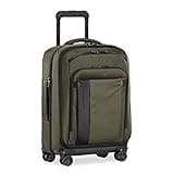 Briggs & Riley International 21" Carry On Expandable Spinner - Luggage for Travel, Suitcases with Wheels, Softside Rolling Bag for Men & Women, Self-Repairing Zipper - ZDX Collection, Hunter