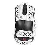NOUKAJU Mouse Grip Tape Full Coverage for BenQ Zowie EC1-CW Ergonomic Gaming Mouse, Mouse Anti Slip Grip Tape,Self-Adhesive PreCut Sweat-Resistant Professional Mice Upgrade Kit(White)