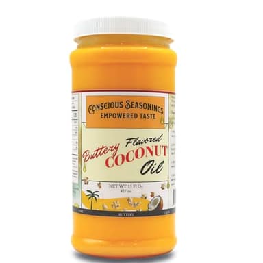 CS Popcorn - Butter Flavored Oil | Rich and Creamy Coconut Oil | Healthy, Non-GMO, Gluten-Free - 15 oz