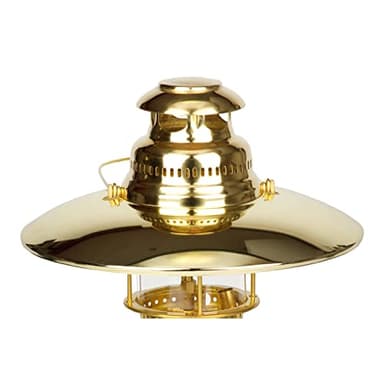 Petromax Top Reflector and Visor for HK350/HK500 Home and Camping Pressure Lanterns, Reflects Lamp Light Downward, Gold-Plated