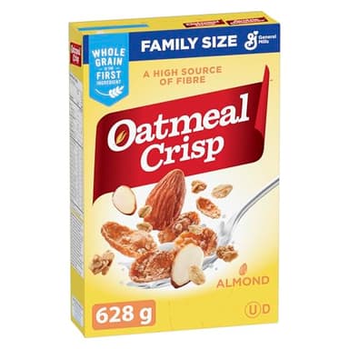 General Mills Oatmeal Crisp Almond Cereal, Family Size, 628g/22.2 oz, Imported from Canada}