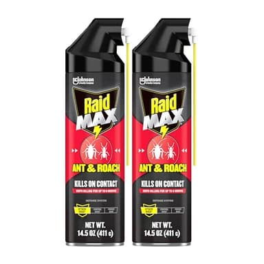 Raid Max Ant and Roach Spray (14.5 OZ,Pack - 1) (Pack of 2)