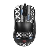 NOUKAJU Mouse Grip Tape Full Coverage for BenQ Zowie EC1-CW Ergonomic Gaming Mouse, Mouse Anti Slip Grip Tape,Self-Adhesive PreCut Sweat-Resistant Professional Mice Upgrade Kit(Black)