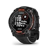 Garmin Instinct® 3 45mm, Solar Charged Display, Rugged Outdoor GPS Smartwatch, Metal-Reinforced Bezel, Built-in Flashlight, Black