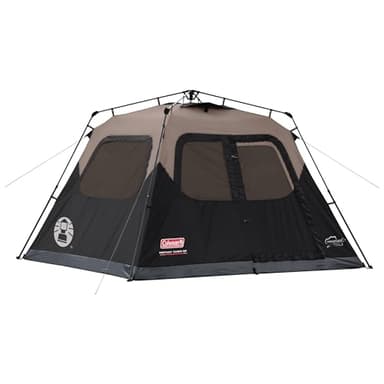 Coleman 4/6/8/10 Person Instant Camping Tent with 1-Minute Setup, Large Family Tent with Pre-Attached Poles, Air Vent, & Carry Bag, Sets Up in About 60 Seconds