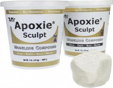 Aves-Apoxie Sculpt - 2 Part Modeling Compound (A & B) - 4 Pound, White/Stone White