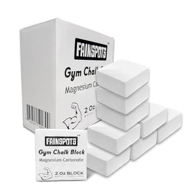 Gym Chalk Magnesium for Weight Lifting Chalk Powder，Magnesium Carbonate Athletic Chalk Block 8 Pcs Gifts for Rock Climbers Excellent Grip, Chalk Block for Gymnastics, Bouldering,Rock Climbing