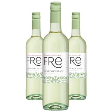 Sutter Home Fre Sauvignon Blanc Non-Alcoholic Wine, Experience Bundle with Phone Grip, Seasonal Wine Pairings & Recipes, 750ML, 3-PACK